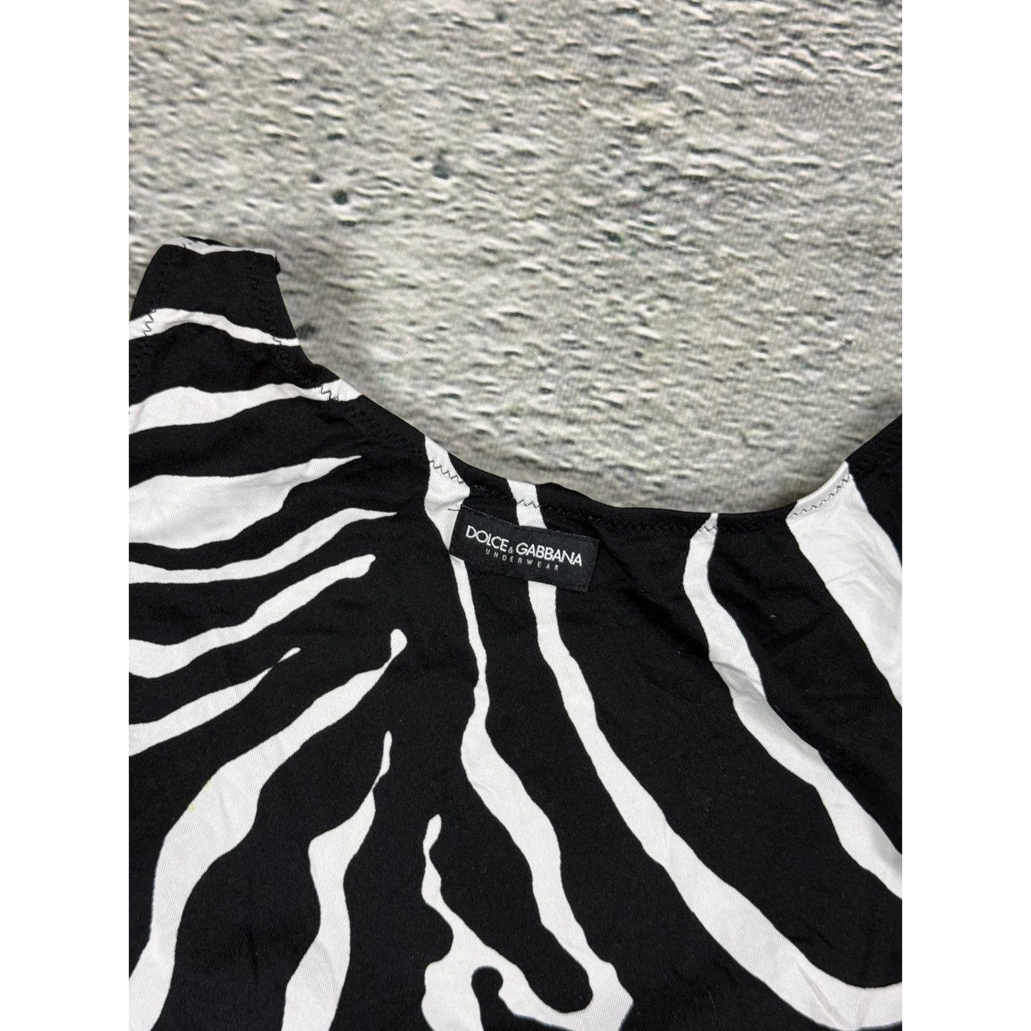 Dolce & Gabbana Intimo Zebra Printed tank top sleeveless