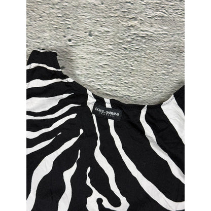 Dolce & Gabbana Intimo Zebra Printed tank top sleeveless