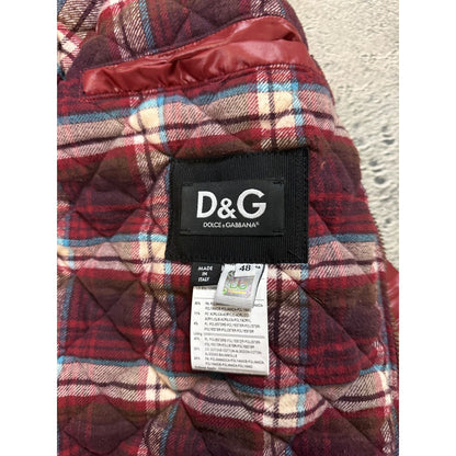 Dolce & Gabbana AW2008 Burgundy Red Puffer Down Jacket