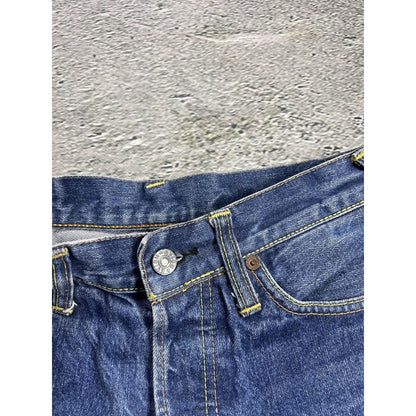 Evisu jeans vintage handpainted seagull logo selvedge denim