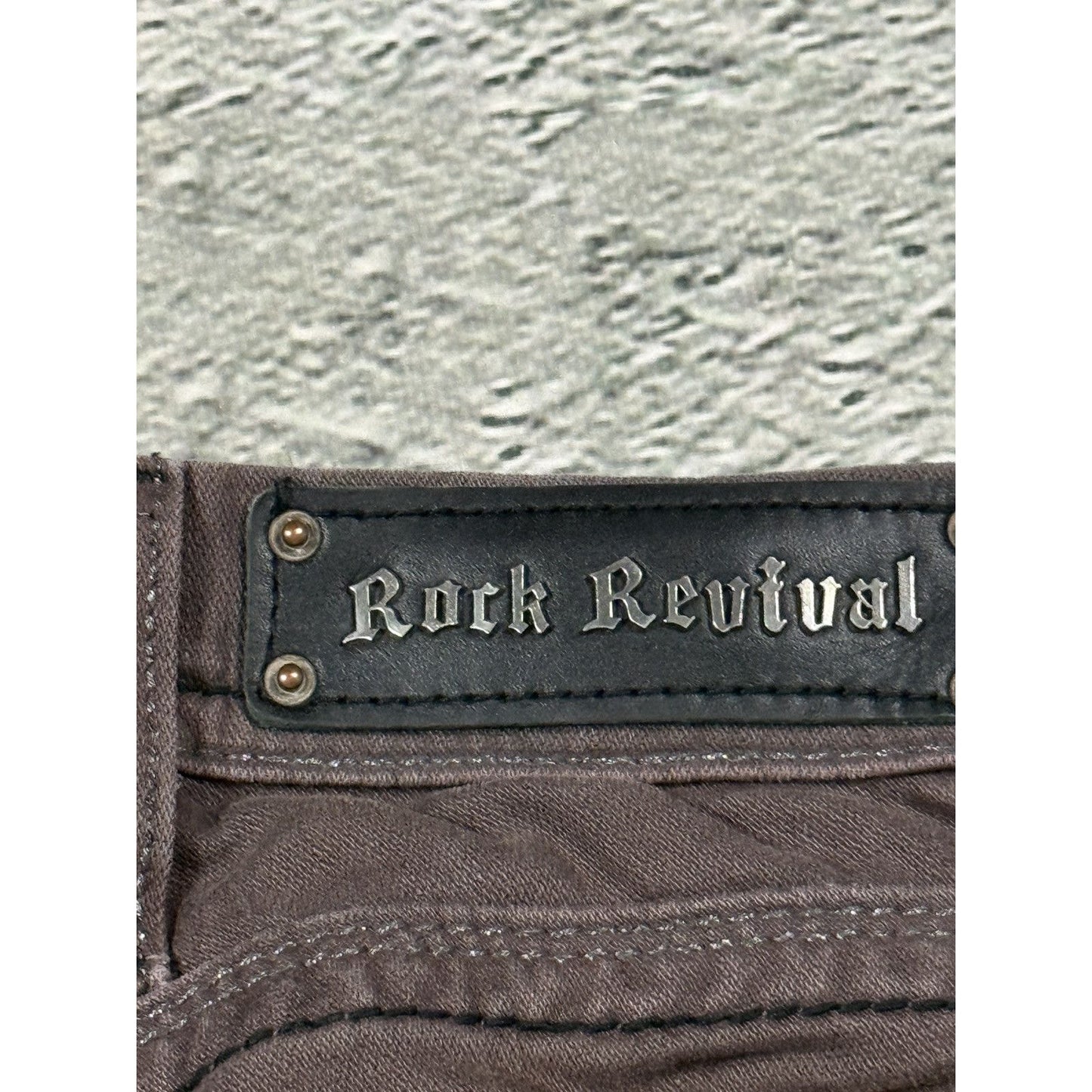 Rock Revival vintage brown jeans Y2K straight