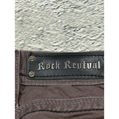 Rock Revival vintage brown jeans Y2K straight