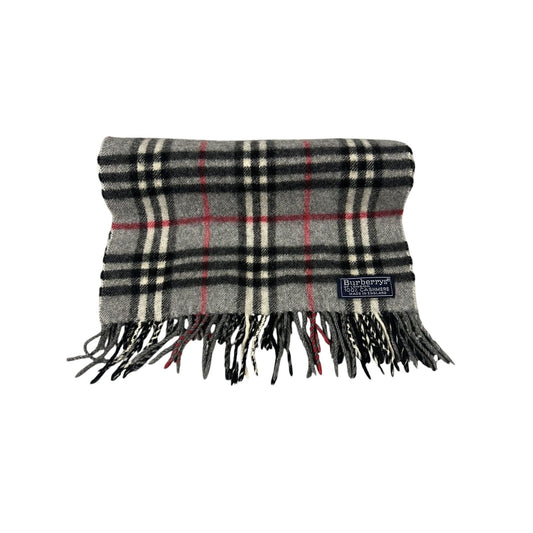 Burberry scarf cashmere grey nova check rare