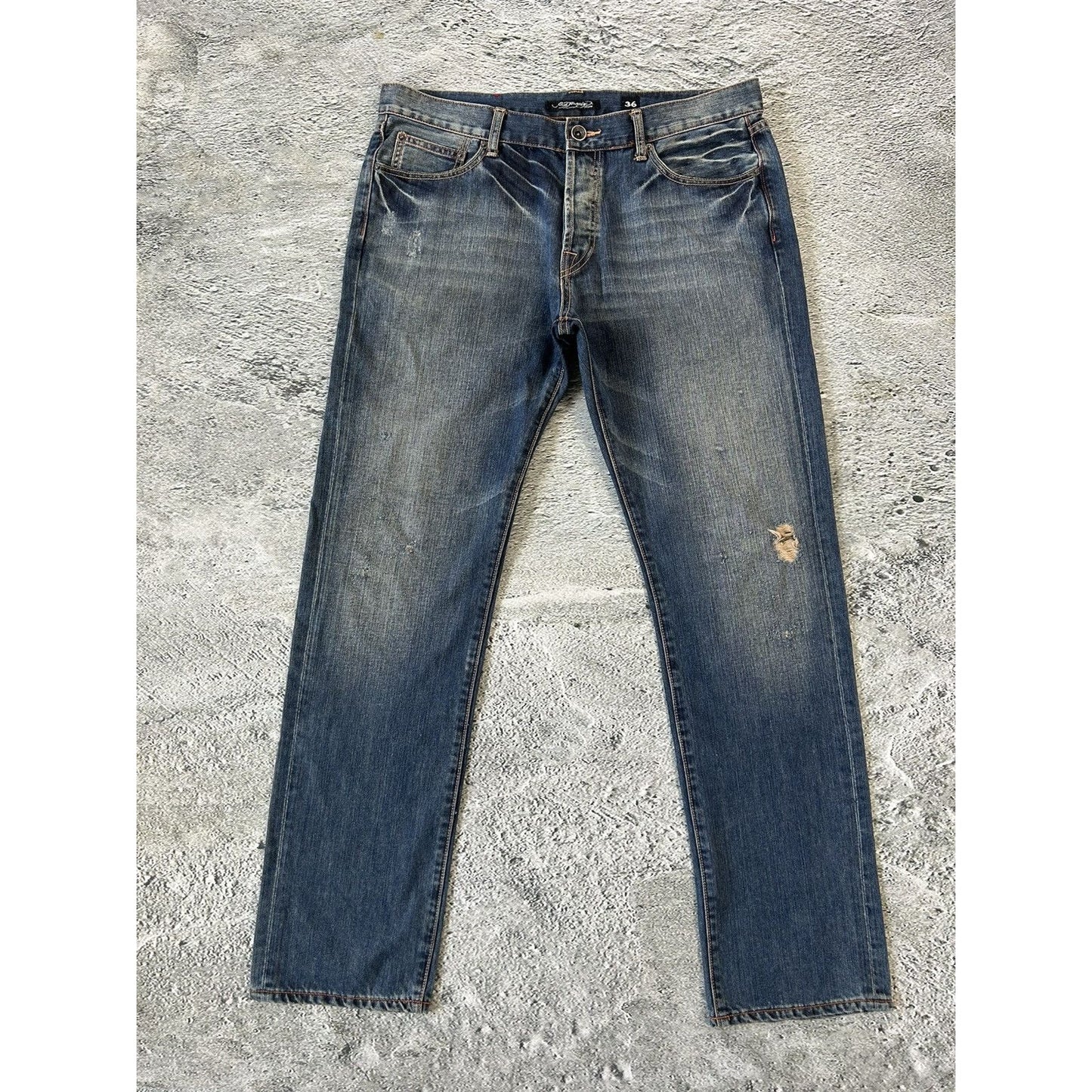 Ed Hardy Christian Audigier vintage jeans big logo pants