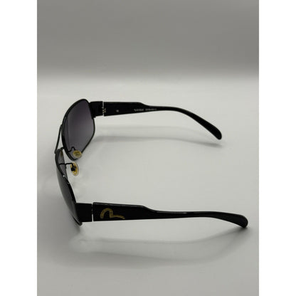 Evisu Sunglasses aviator black logo