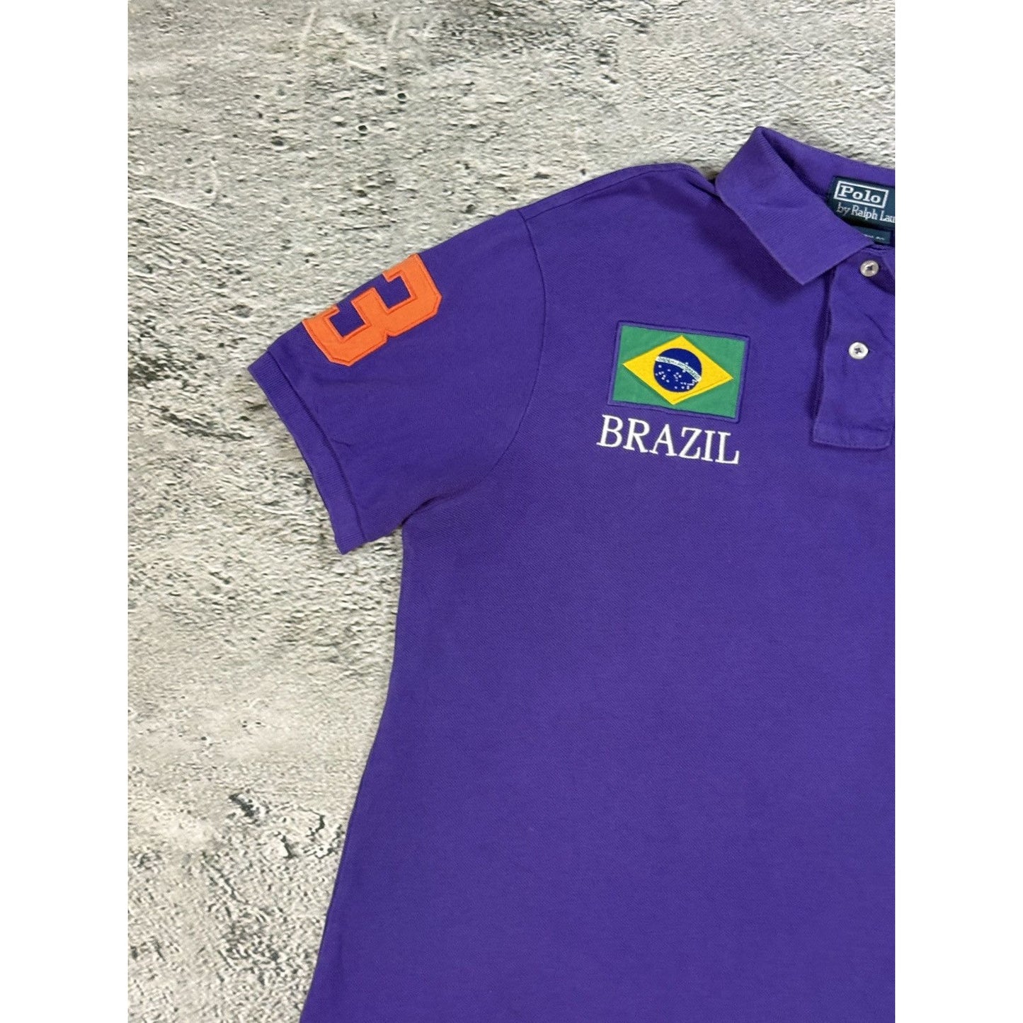 Chief Keef Polo Ralph Lauren vintage Brazil big pony Navy