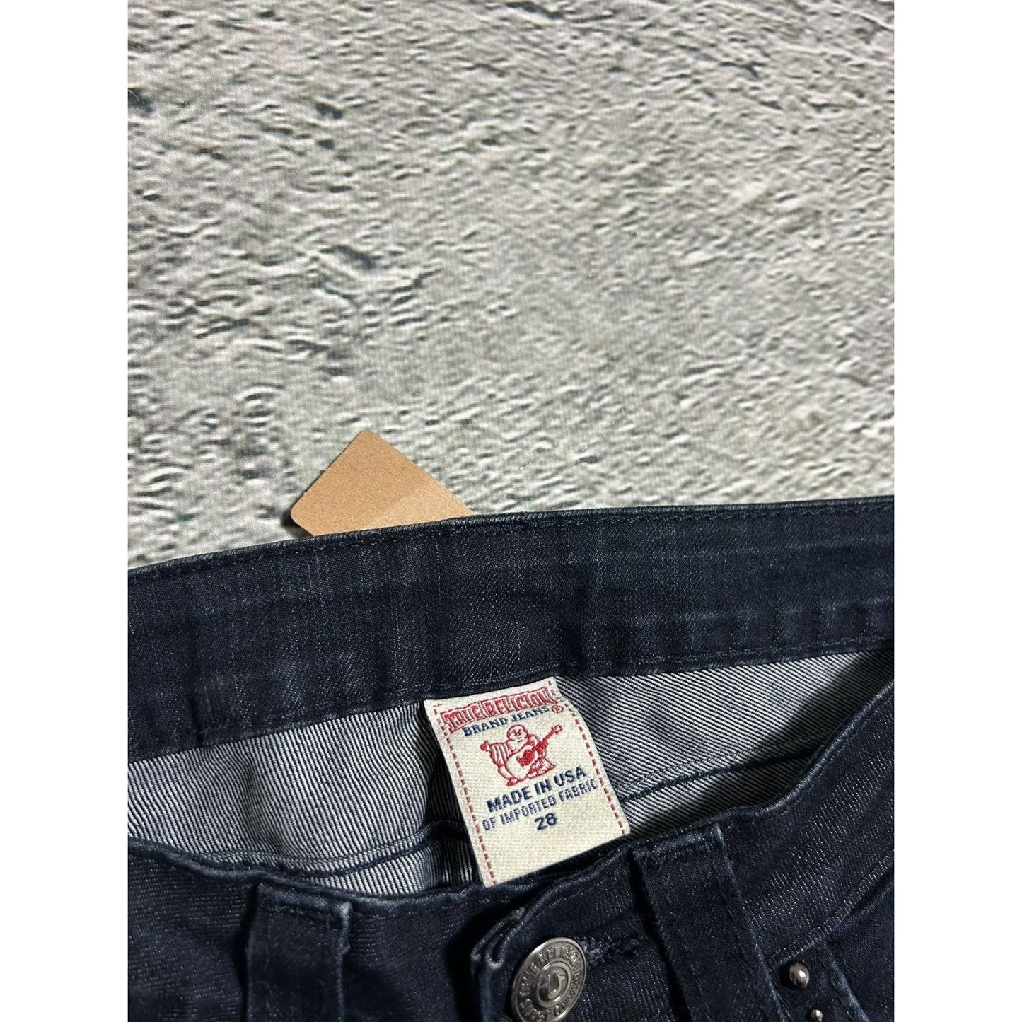 True Religion black jeans studded Billy flared Y2K