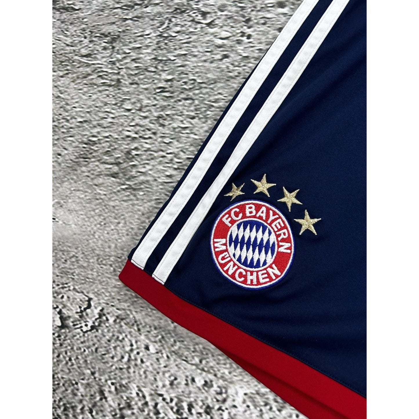 Adidas Bayern Munich navy shorts track pants drill Y2K