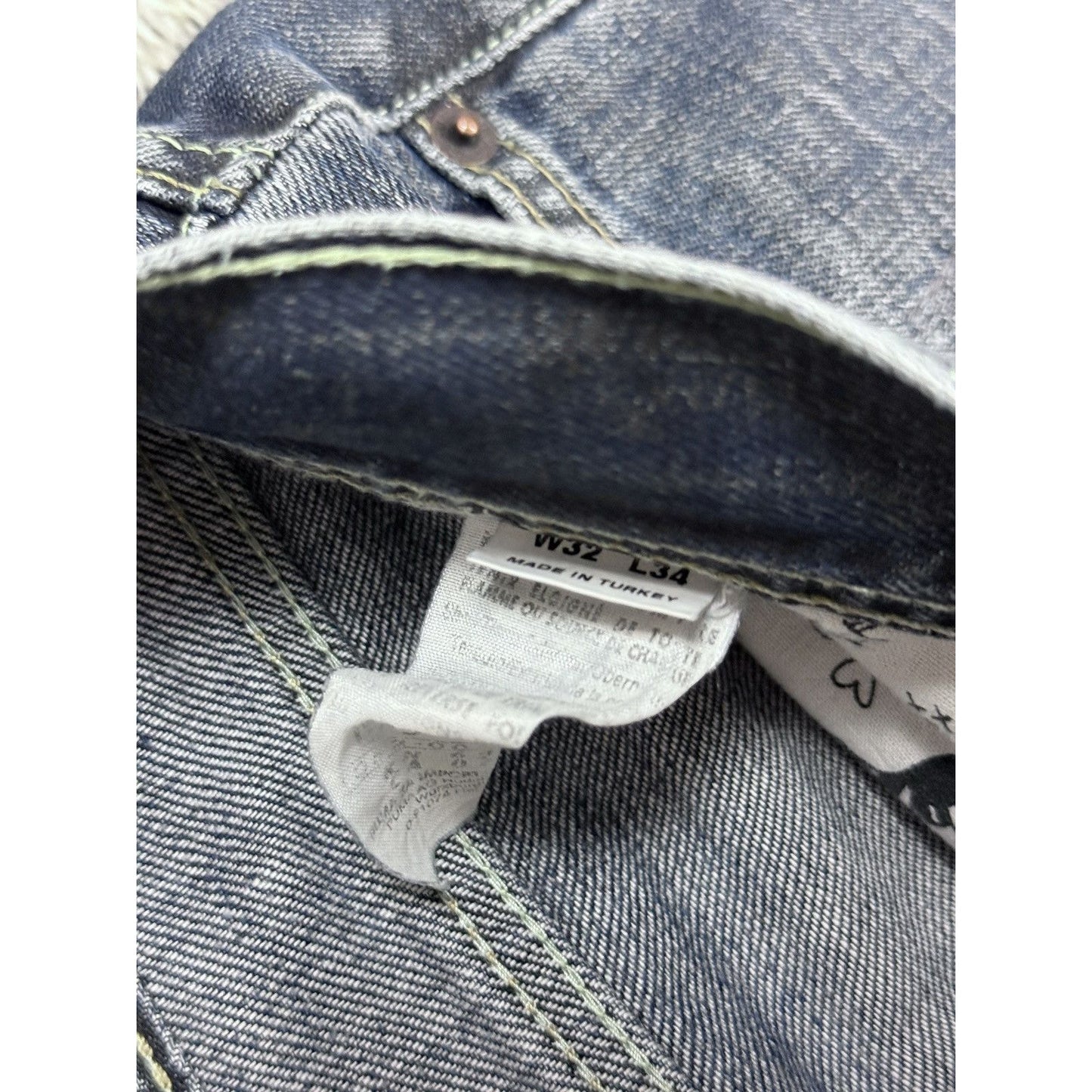 Evisu x Puma vintage navy jeans mint seagulls