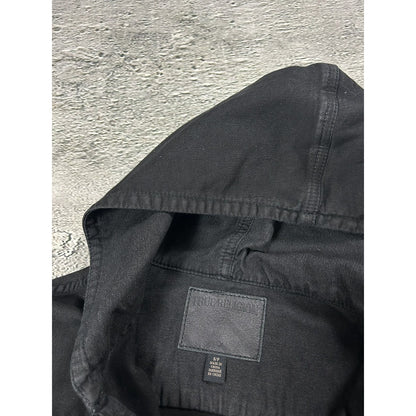True Religion denim jacket black hooded