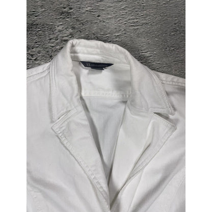 Armani Exchange denim jacket avant garde white Y2K