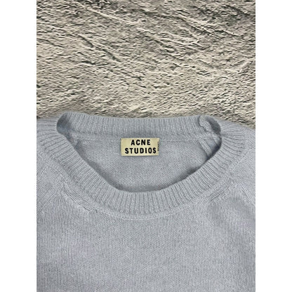 Acne Studios Micah Angora PSS13 sweater baby blue vintage