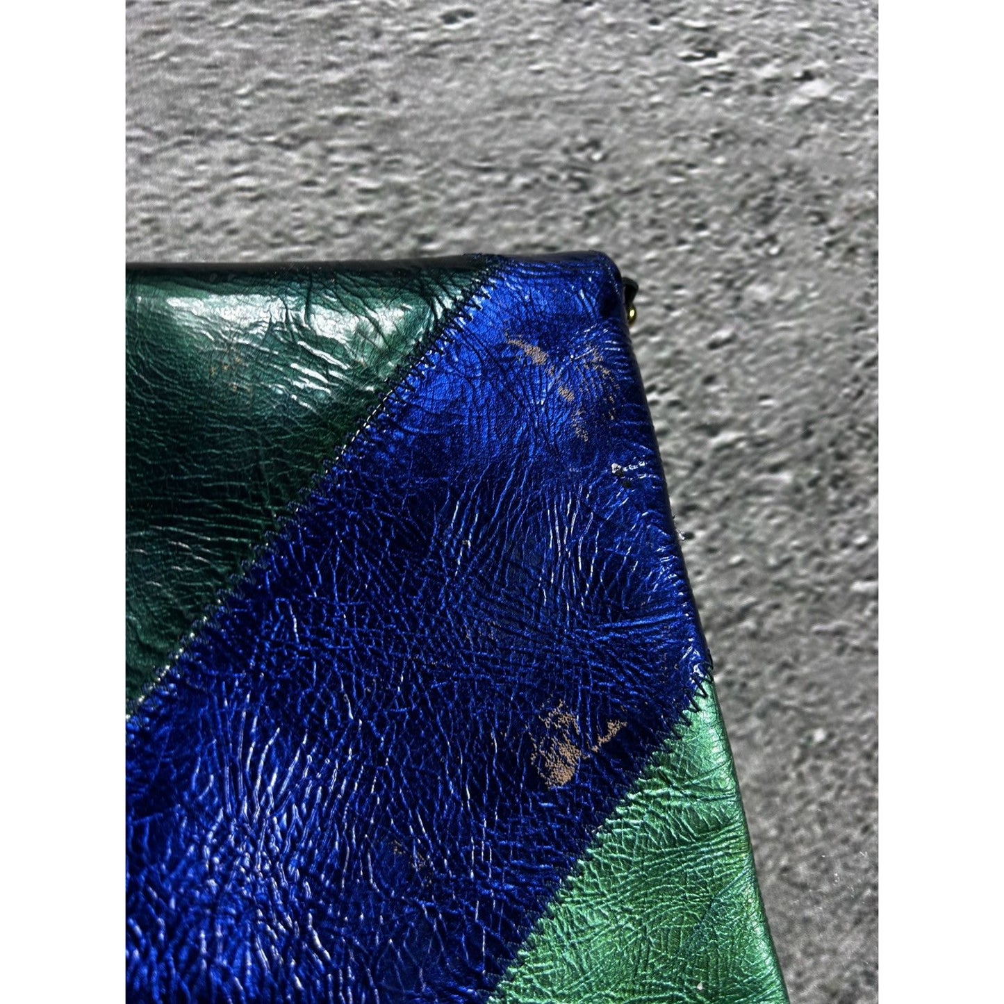 Matthew Williamson HM crossbody Bag Y2K green blue