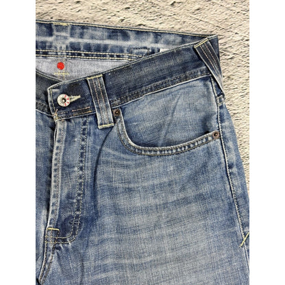 Evisu x Puma vintage baby blue jeans mint seagulls baggy