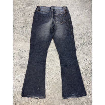 Miss Sixty Jeans flared tribal Y2K navy medusa