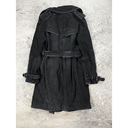 Dolce & Gabbana coat vintage black leather lambskin