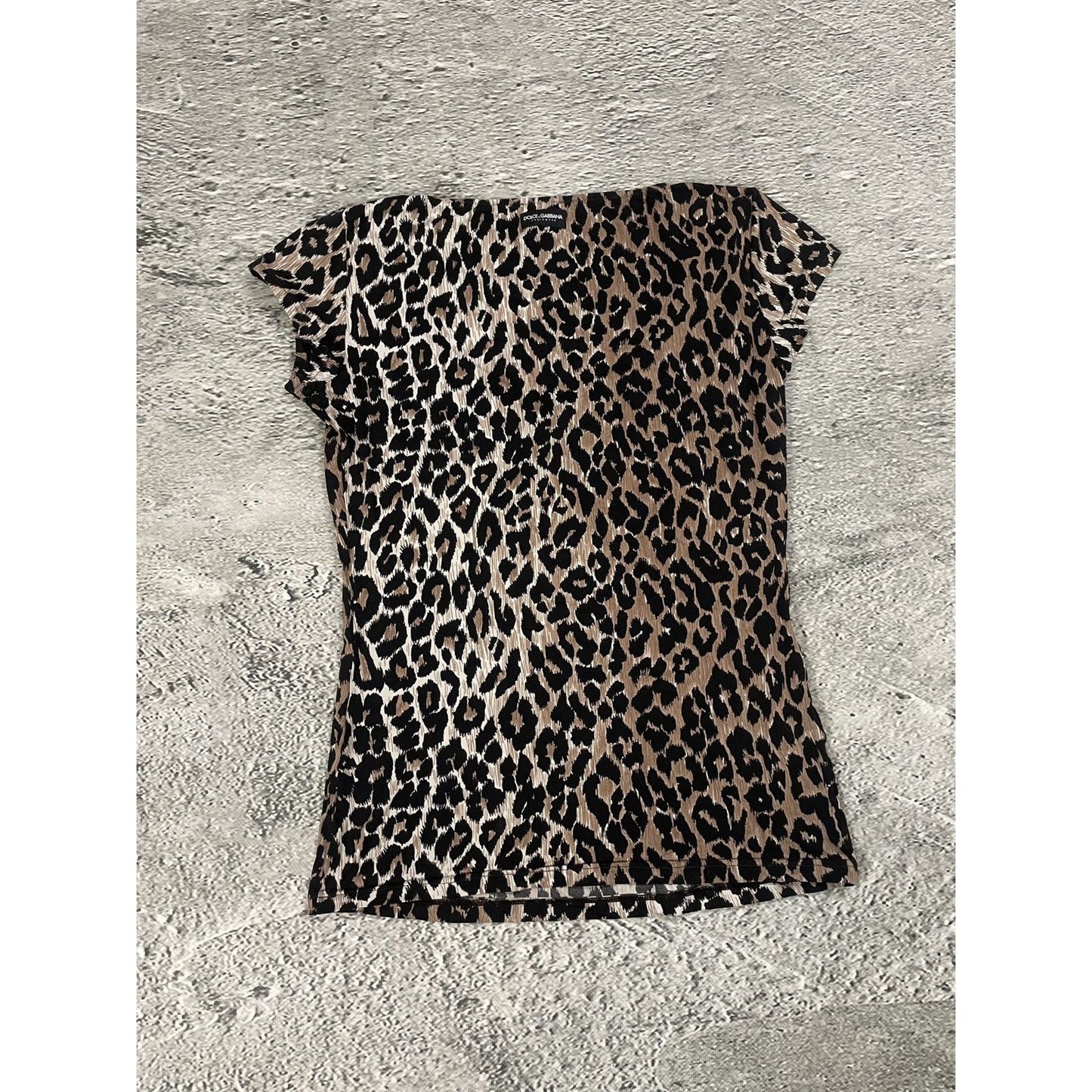 Dolce & Gabbana Cheetah Printed tank top sleeveless DG Y2K