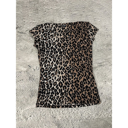 Dolce & Gabbana Cheetah Printed tank top sleeveless DG Y2K