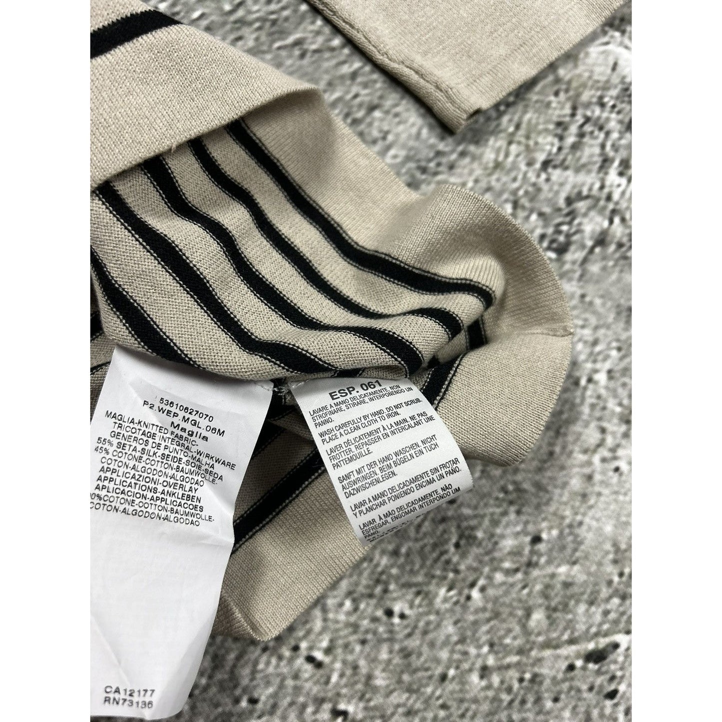 Weekend Max Mara sweater striped beige black