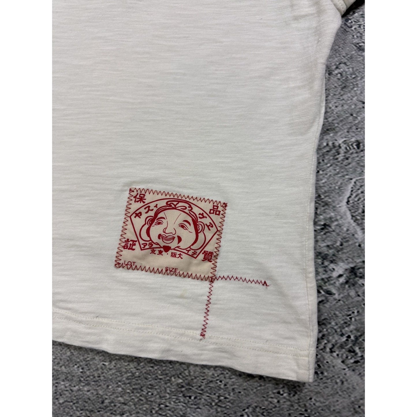 Evisu polo T-shirt big logo white Y2K