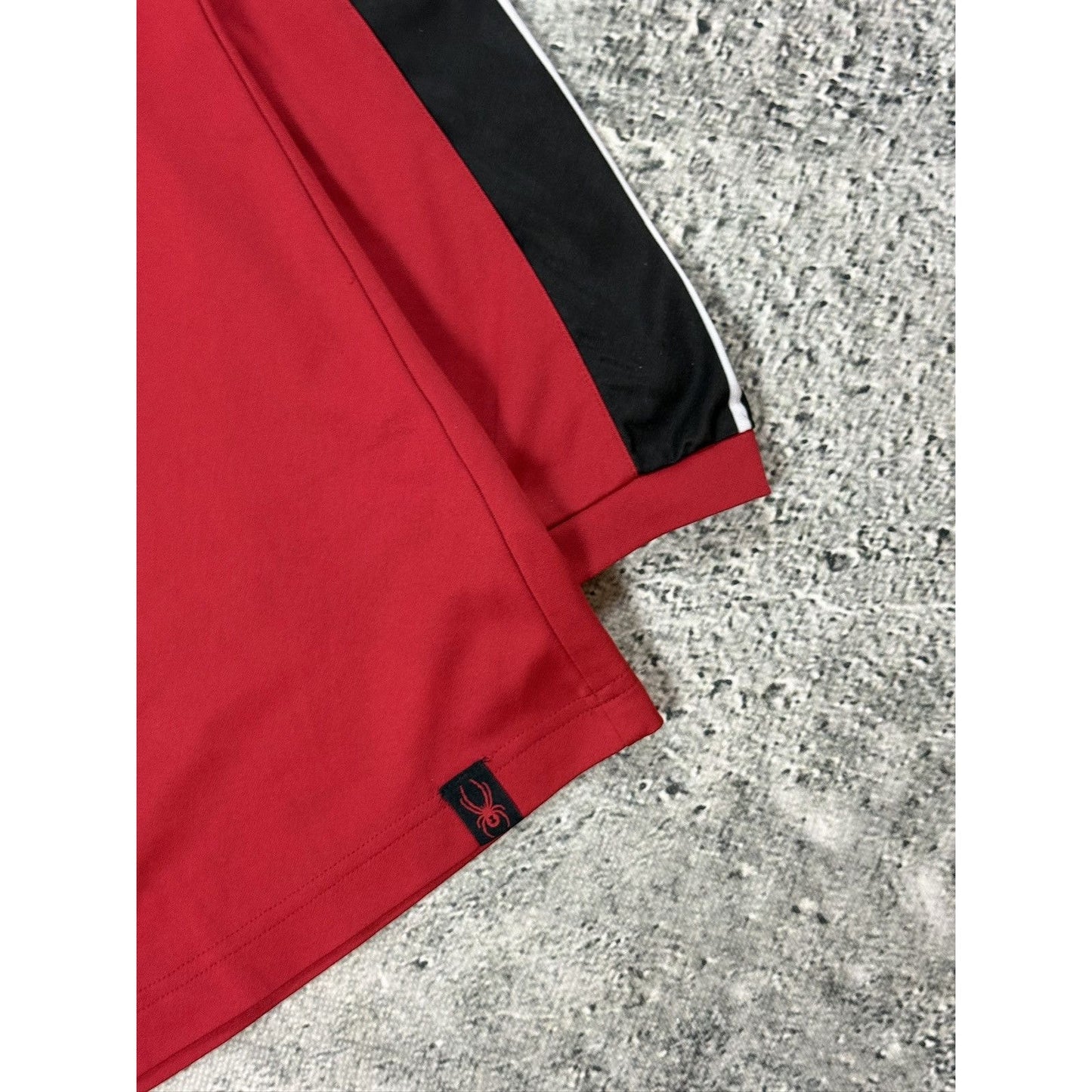Spyder long sleeve red half zip sweatshirt motocross running