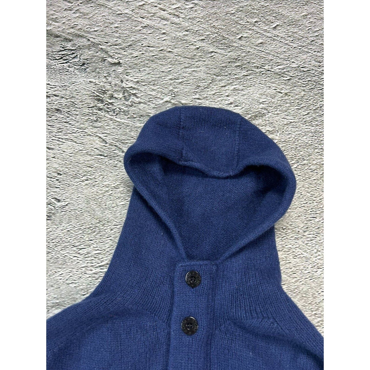 Stone Island zip hoodie knit blue vintage sweater AW 2005