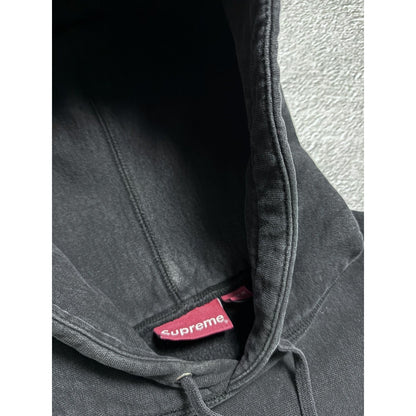 Supreme hoodie black hood logo Sick Mother Sick Child SS17