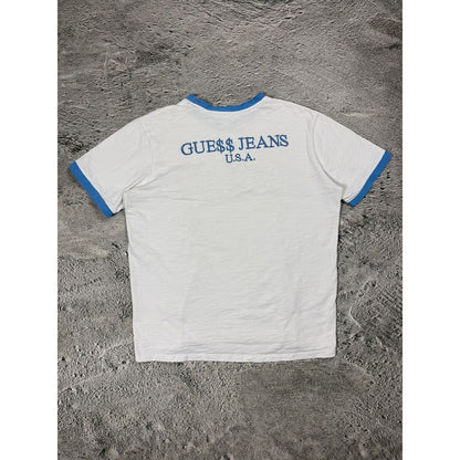 A$AP GUESS multicolor stripe t-shirt Rocky Swag Y2K