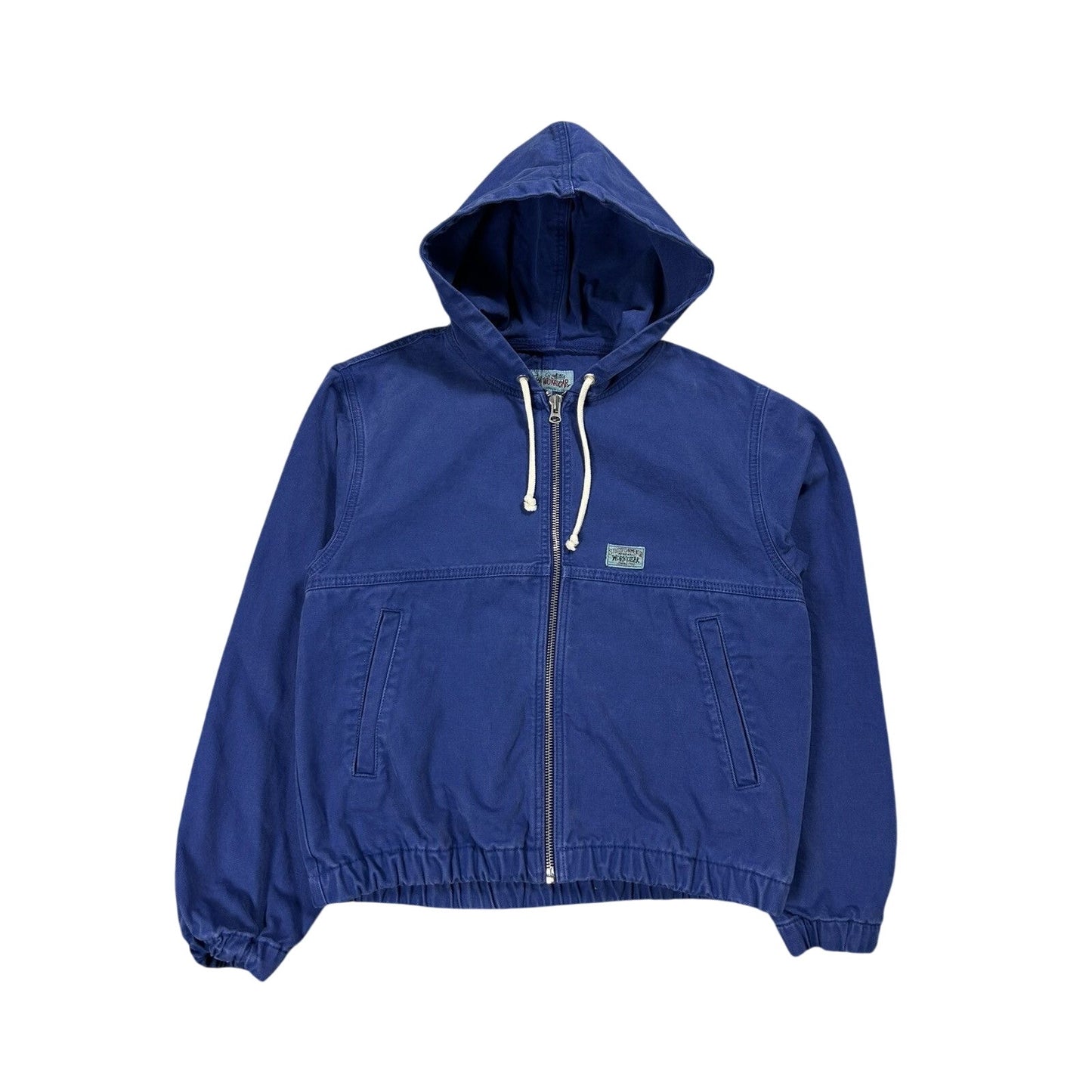 Stussy work jacket unlined canvas blue workwear active