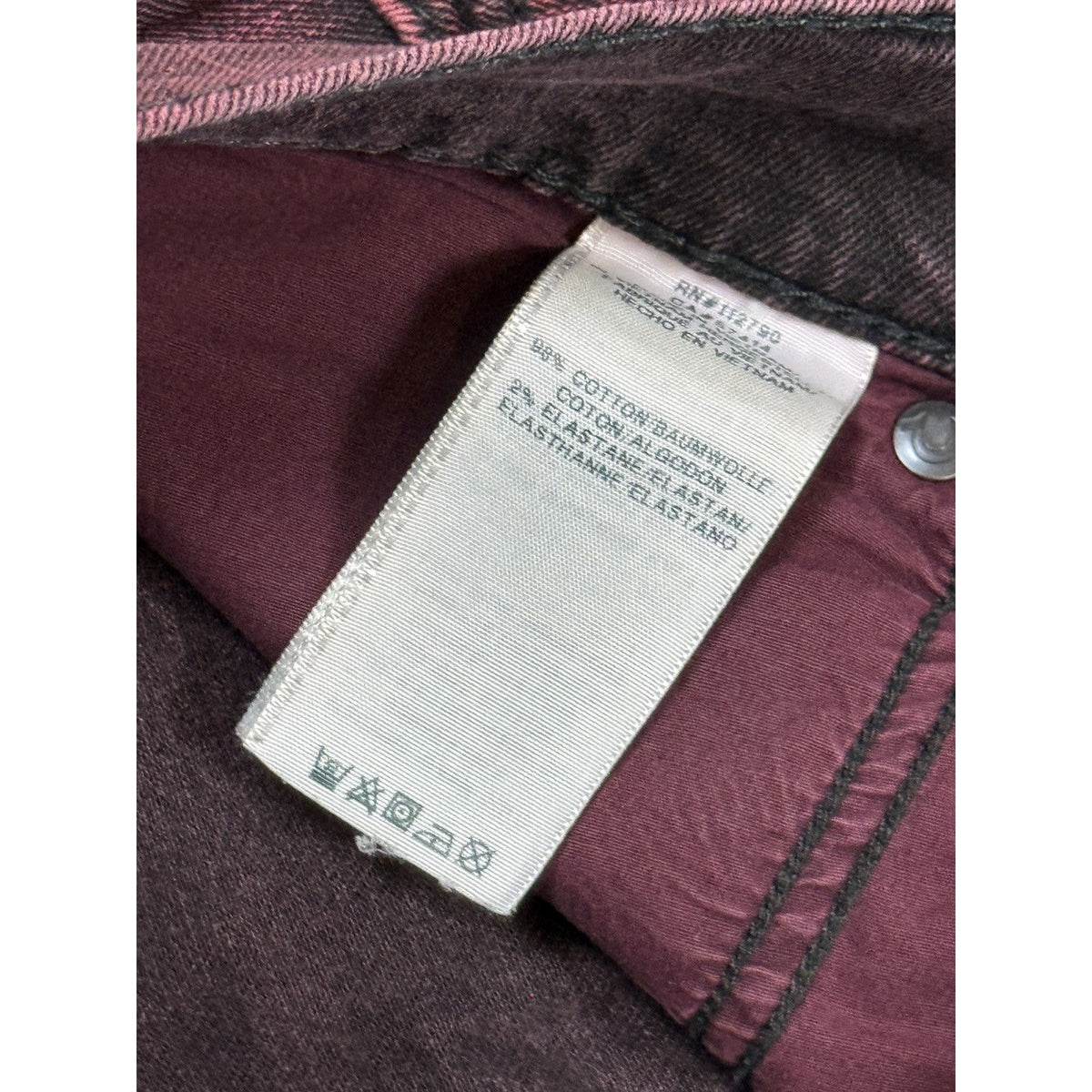 True Religion jeans biker burgundy red Moto washed Y2K slim skinny