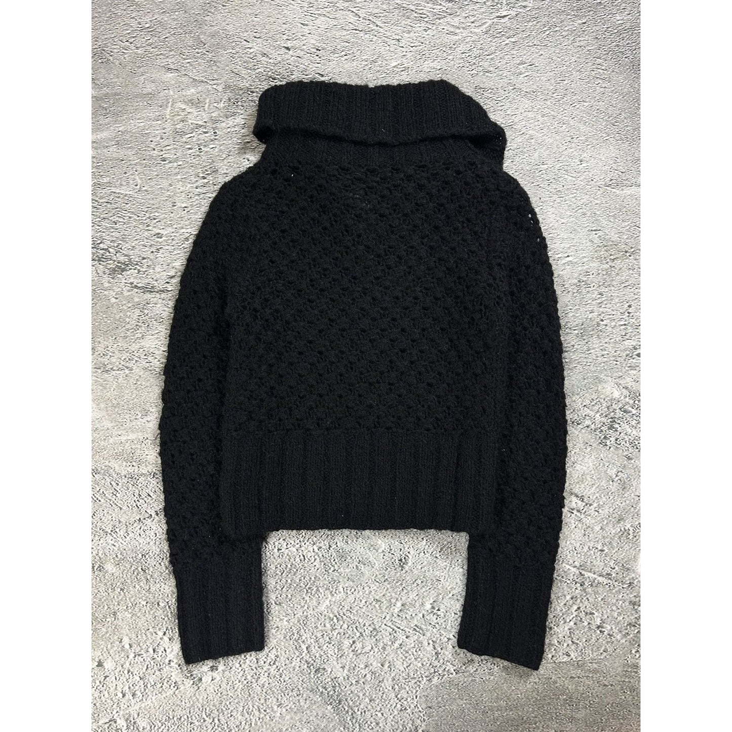 Diesel cardigan vintage zip sweater black Y2K avantgarde