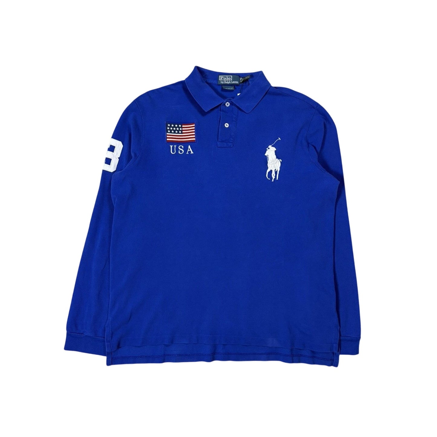 Chief Keef Polo Ralph Lauren USA longsleeve big pony blue