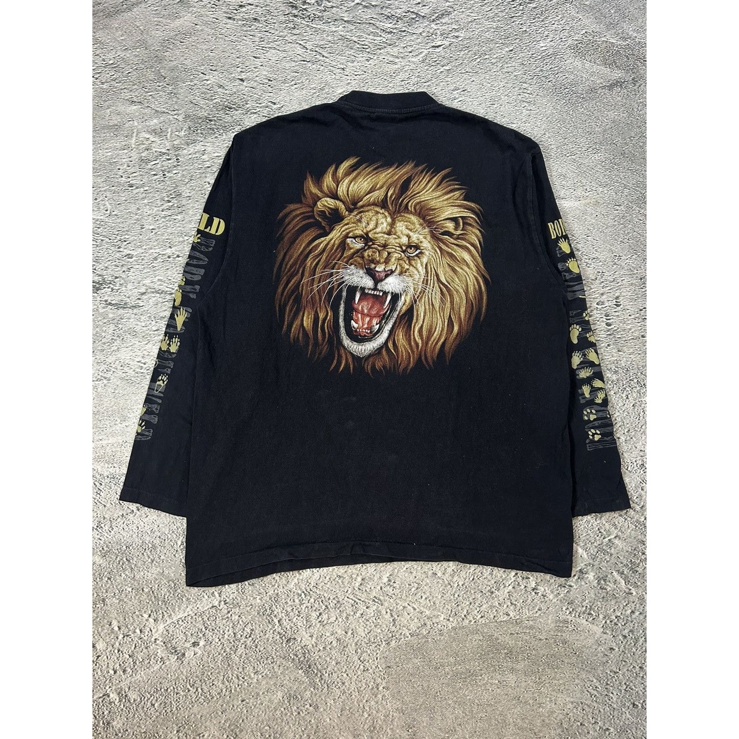 vintage longsleeve Y2K Born to be Wild Lion 2000s