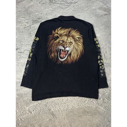 vintage longsleeve Y2K Born to be Wild Lion 2000s