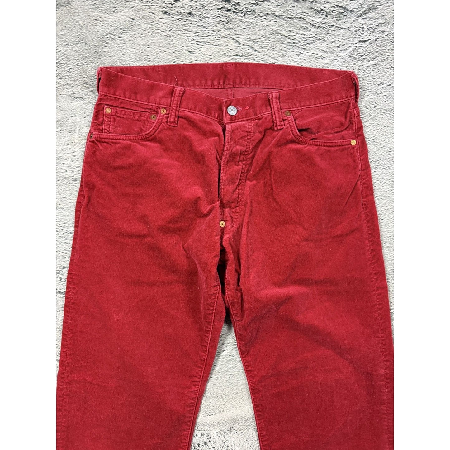 Evisu red pants jeans made in japan vintage