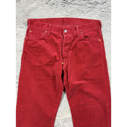 Evisu red pants jeans made in japan vintage