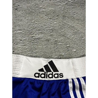 Adidas boxing shorts blue big logo 2000s Y2K