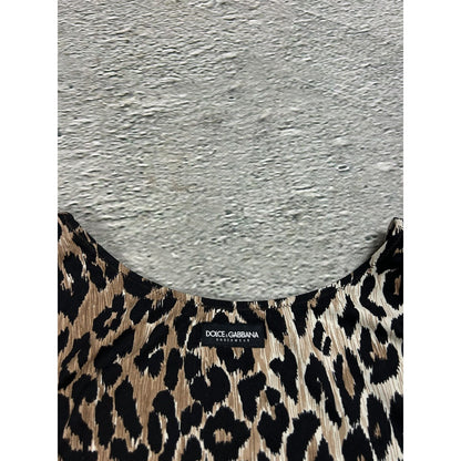 Dolce & Gabbana Cheetah Printed tank top sleeveless DG Y2K