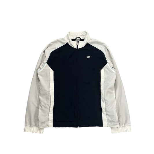 Nike track jacket nylon navy white vintage drill Y2K TN