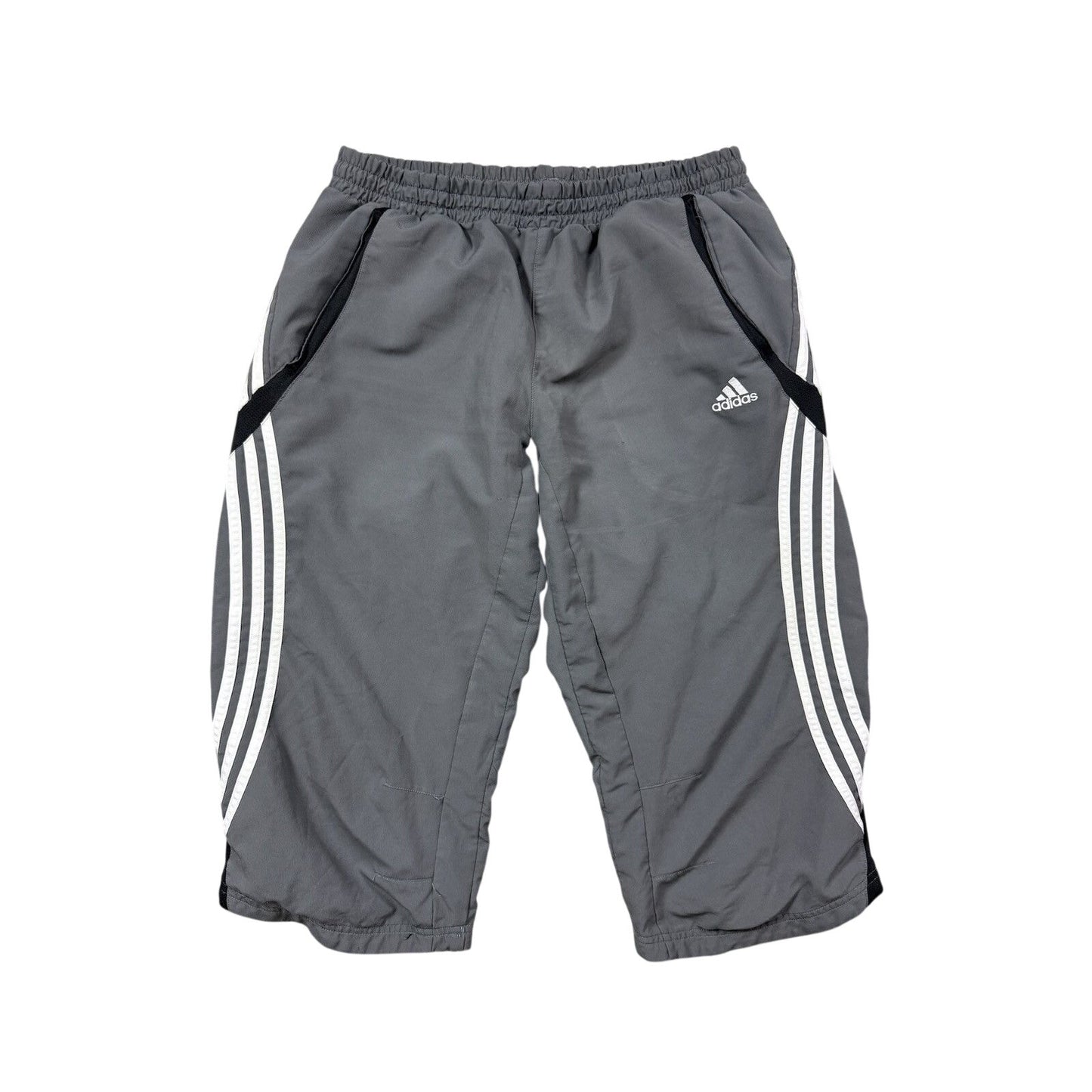 Adidas capri shorts gray vintage