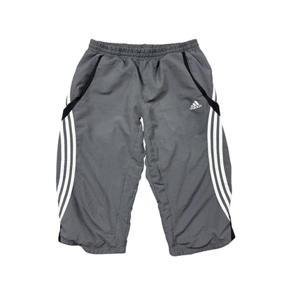 Adidas capri shorts gray vintage