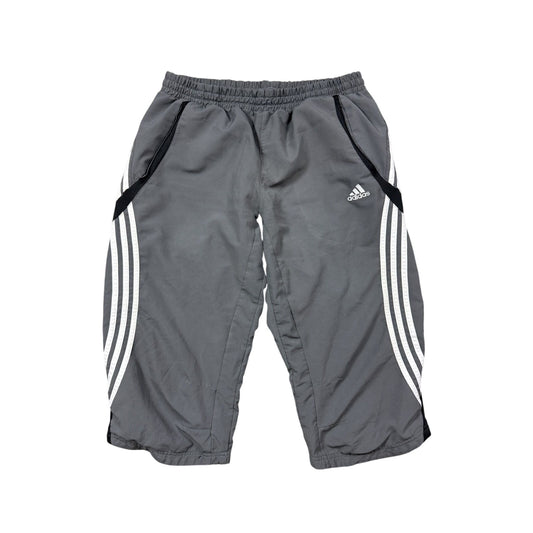Adidas capri shorts gray vintage