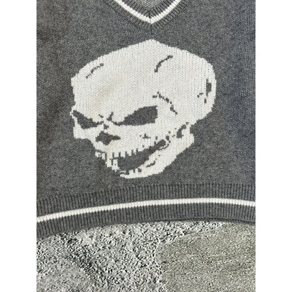 Skull Y2K sweater big logo vintage affliction style