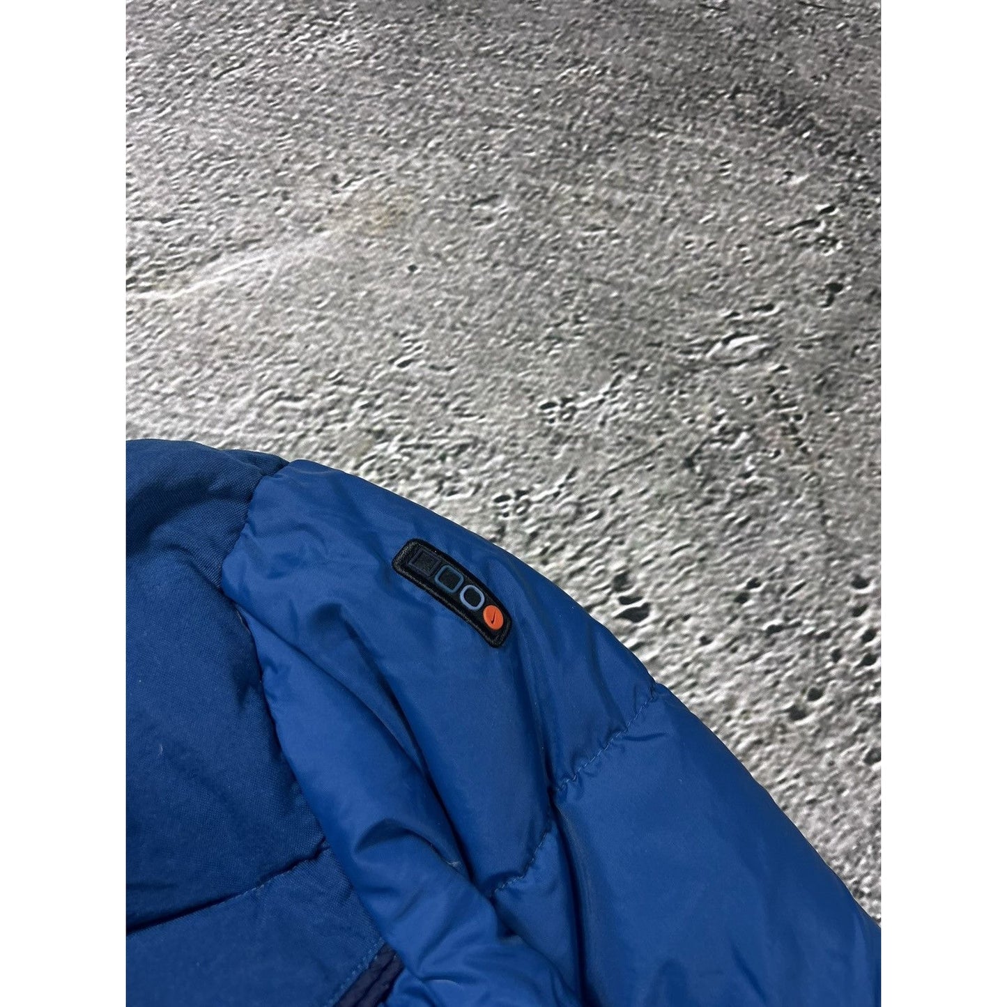 Nike puffer jacket blue vintage 90s down