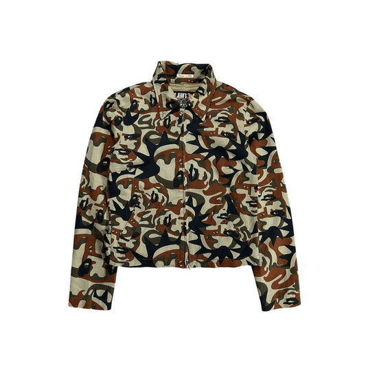 Jean Paul Gaultier denim jacket AW 2001 JPG Jeans Faces Camo