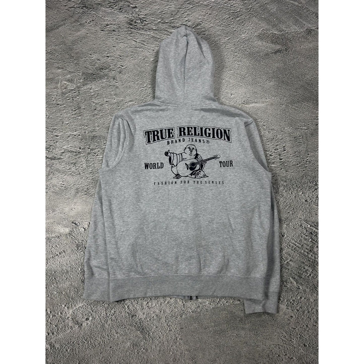 True Religion zip hoodie vintage big logo Y2K
