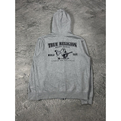 True Religion zip hoodie vintage big logo Y2K