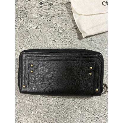Chloé wallet paddington zip black leather