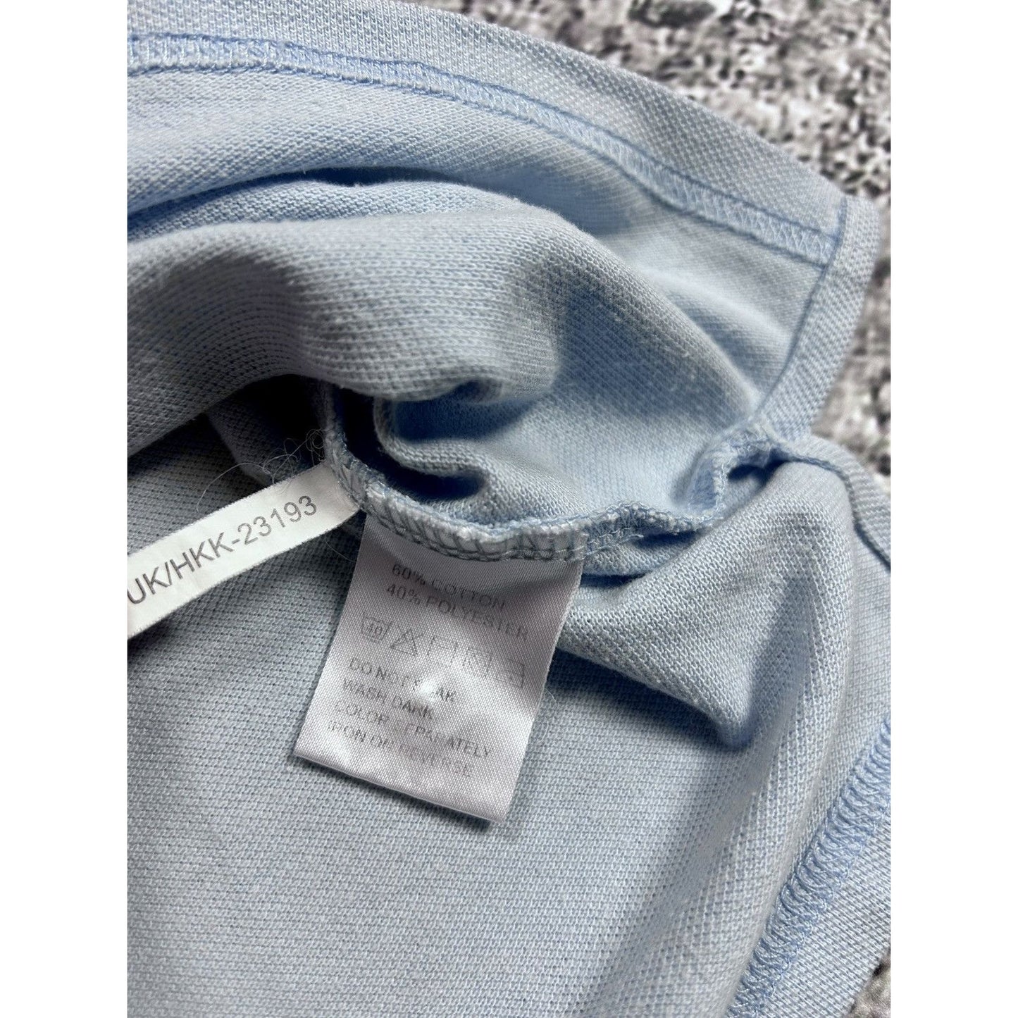 Yves Saint Laurent vintage polo shirt baby Blue YSL