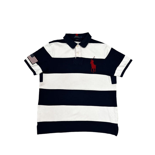 Chief Keef Polo Ralph Lauren vintage big pony USA white navy